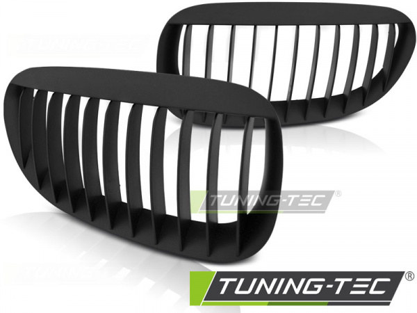 Upgrade Sportgrill Nieren für BMW 6er E63/E64 Coupe/Cabrio 02-10 matt schwarz